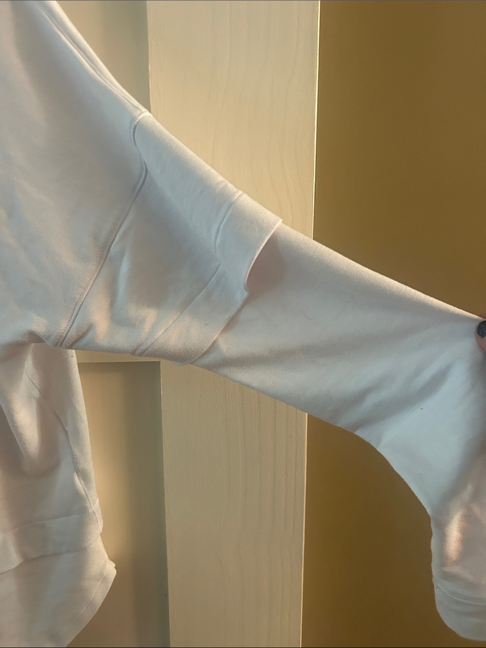 Under Armour White Hooded Women's Pullover with Black Drawcords - Picture 5 of 7